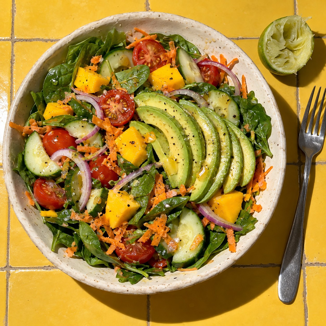 Ensalada de mercado ya servida